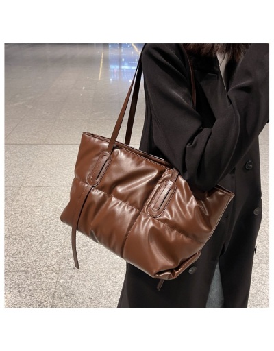 Replica  PU Pure Color Large Capacity Women's Bag #801347 $30.03 USD for Wholesale