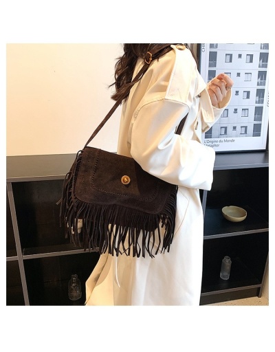 Y2K Style Retro Tassel Shoulder Tote Bags #801355 $37.80 USD, Wholesale Fashion Handbags