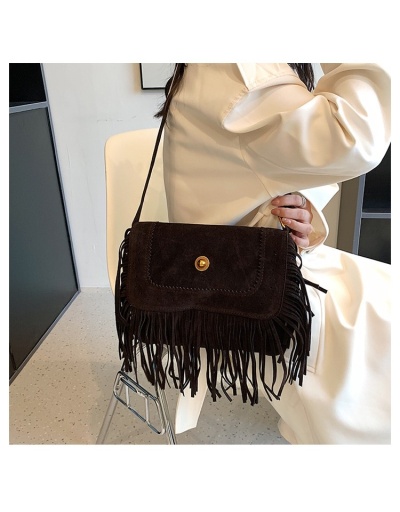 Replica Y2K Style Retro Tassel Shoulder Tote Bags #801355 $37.80 USD for Wholesale