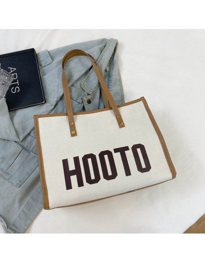  Fashion Letter Printing Canvas Tote Bag #801368 $21.70 USD, Wholesale Fashion Handbags