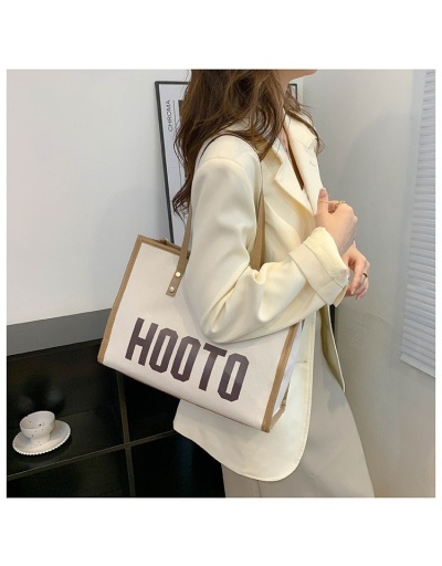 Replica  Fashion Letter Printing Canvas Tote Bag #801368 $21.70 USD for Wholesale