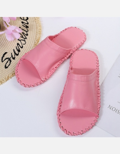 Replica Indoor Pure Color Black House Slide Slippers  #801374 $37.04 USD for Wholesale