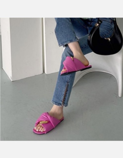 Comfy Round Toe Design Slippers For Women #801412 $68.88 USD, Wholesale Fashion Slippers