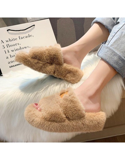 Replica Home Casual Slip On Plush Slippers For Women #801428 $41.31 USD for Wholesale