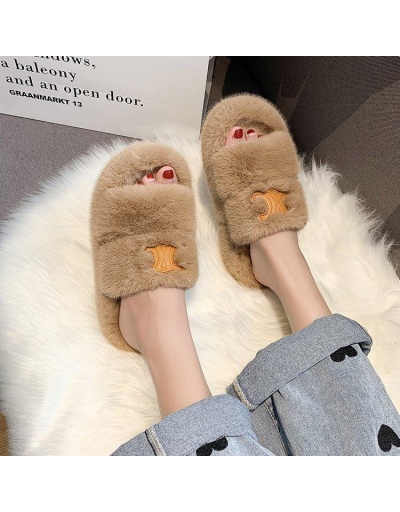 Replica Home Casual Slip On Plush Slippers For Women #801428 $41.31 USD for Wholesale