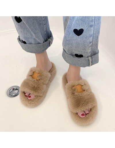 Replica Home Casual Slip On Plush Slippers For Women #801428 $41.31 USD for Wholesale