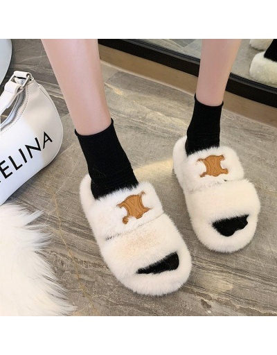 Replica Home Casual Slip On Plush Slippers For Women #801428 $41.31 USD for Wholesale