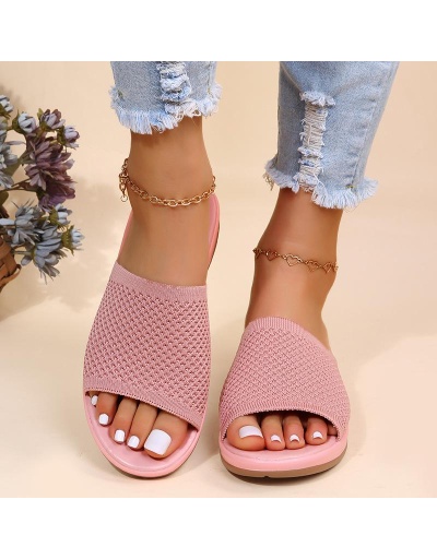 Replica Home Wear Mesh Summer Slide Slippers #801429 $38.67 USD for Wholesale