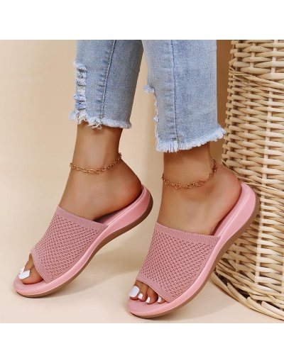 Replica Home Wear Mesh Summer Slide Slippers #801429 $38.67 USD for Wholesale