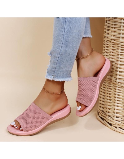 Replica Home Wear Mesh Summer Slide Slippers #801429 $38.67 USD for Wholesale