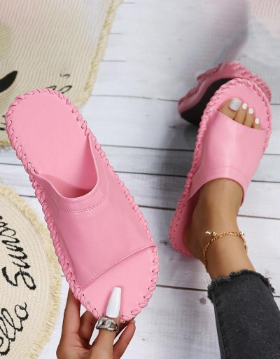 Comfy Soft Simple Round Toe Slide Slippers #801447 $43.98 USD, Wholesale Fashion Slippers