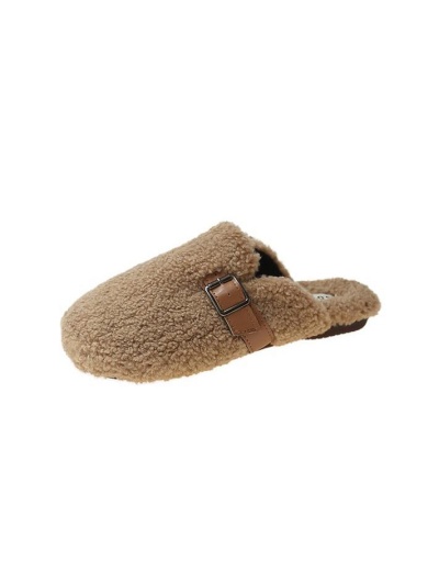 Replica Casual Indoor Lamb Cotton Slippers Women #801455 $46.93 USD for Wholesale