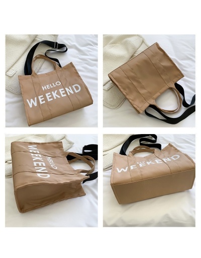 Replica Shopping Letter Printed Tote Bags For Women #801470 $28.45 USD for Wholesale