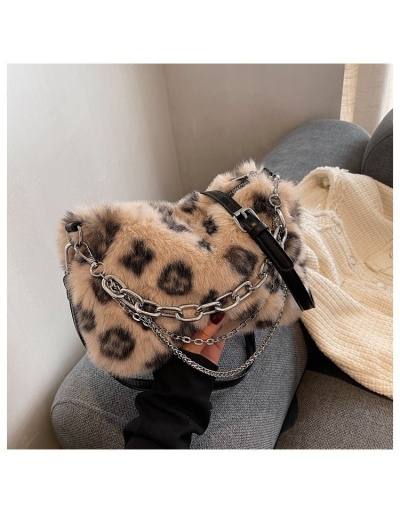 Replica Casual Leopard  Plush Shoulder Bags #801478 $29.25 USD for Wholesale