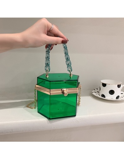 2022 Popular Acrylic Transparent Shoulder Bag #801479 $34.86 USD, Wholesale Fashion Satchels