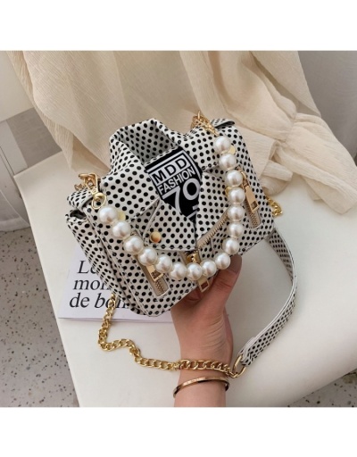  Fashion Chain Faux Pearl Dots Handbag Shoulder Bags #801481 $38.71 USD, Wholesale Fashion Satchels