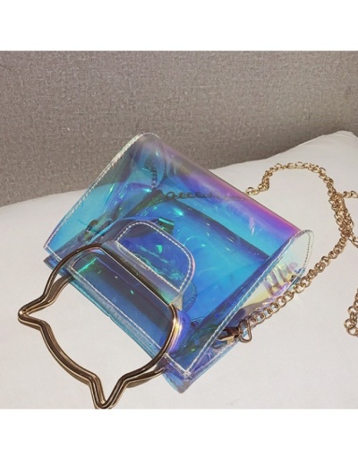 Replica Trendy PVC Chain Laser Shoulder Bags #801495 $13.86 USD for Wholesale