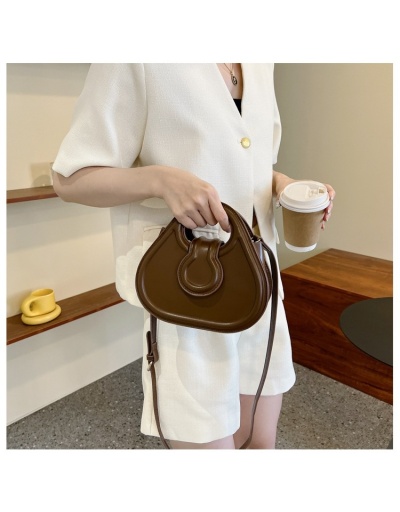 Replica  PU Pure Color Round Bag Versatile Messenger Bag #801497 $30.55 USD for Wholesale