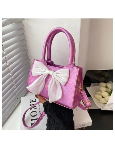 Replica  New Stone Pattern Bow Shoulder Bags #801508 $17.20 USD for Wholesale