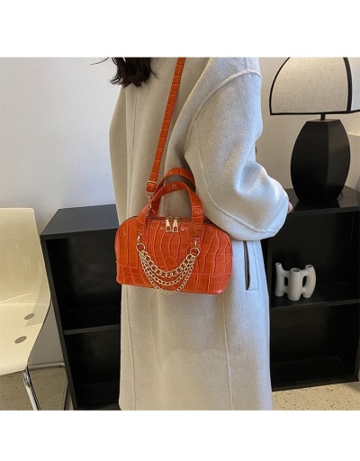 Replica  Stone Pattern Chain Solid Shoulder Handbags #801517 $13.75 USD for Wholesale