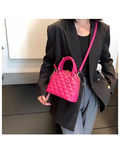 Rhombus Lattice  Solid Ladies Shoulder Handbags #801520 $20.63 USD, Wholesale Fashion Satchels