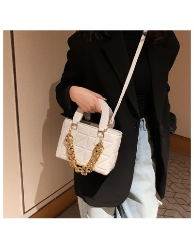 Replica  Pure Color PU Chain Female Shoulder Bags #801529 $30.80 USD for Wholesale