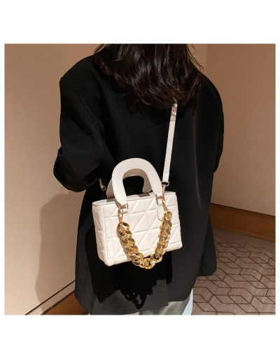 Replica  Pure Color PU Chain Female Shoulder Bags #801529 $30.80 USD for Wholesale