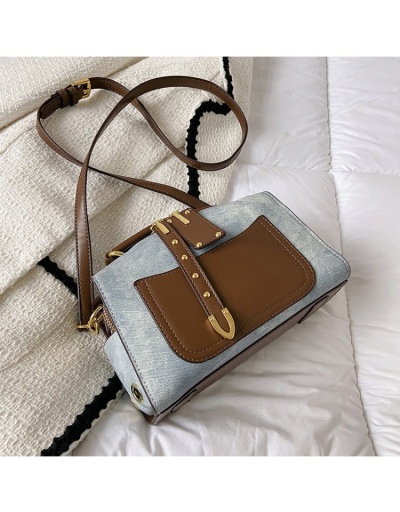 Replica  Retro Trend Contrast Color Boston Cross Body Bag #801532 $45.32 USD for Wholesale