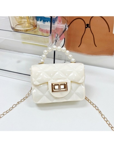 Replica Simple Twist Lock  Faux Pearl Chain Shoulder Bags #801533 $20.66 USD for Wholesale