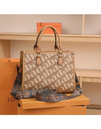  2022 New Alphabet PU Large Capacity Tote Bags #801543 $35.00 USD, Wholesale Fashion Satchels