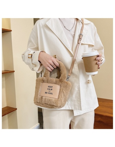 Replica Patchwork Plush Shoulder Handbags For Women #801547 $12.83 USD for Wholesale