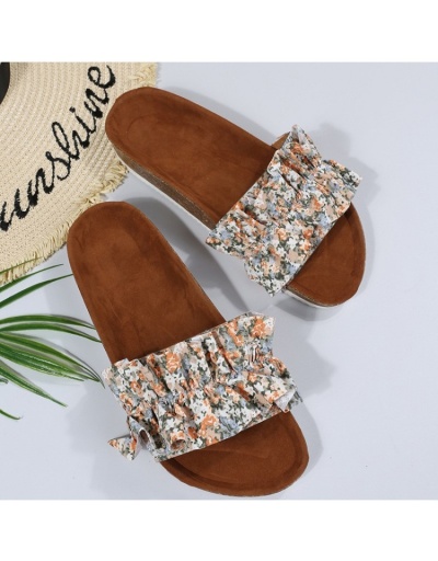 Replica  PU Casual Street Flower Bow Women's Slipper #801566 $32.40 USD for Wholesale