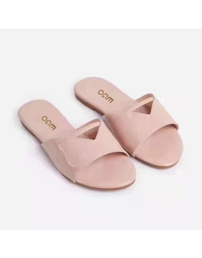  PU Pure Color Hollowed Out Slippers For Women #801583 $34.06 USD, Wholesale Fashion Slippers