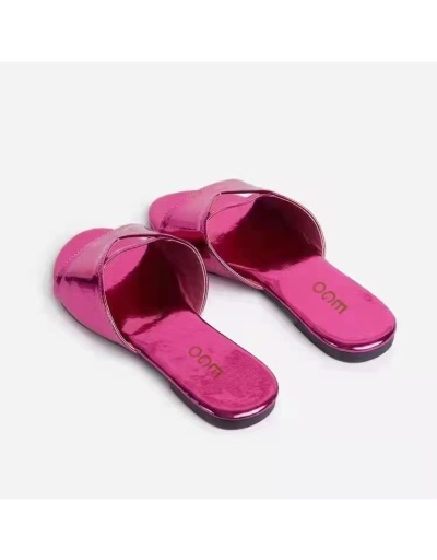 Replica  PU Pure Color Hollowed Out Slippers For Women #801583 $34.06 USD for Wholesale