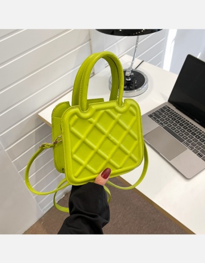 Trendy Solid Rhombus Lattice Handbag Shoulder Bags #801600 $14.08 USD, Wholesale Fashion Handbags