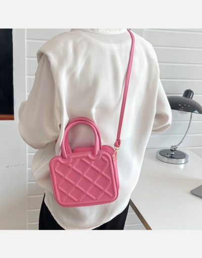 Replica Trendy Solid Rhombus Lattice Handbag Shoulder Bags #801600 $14.08 USD for Wholesale