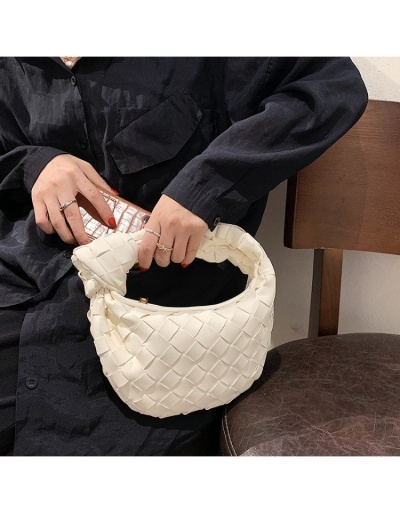 Replica  Summer Fashion PU Weave Rhombus Lattice Women's Handbag #801601 $39.93 USD for Wholesale