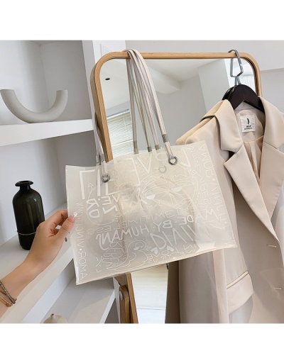 Replica  Transparent Letter Travel Ladies Tote Bags  #801608 $20.00 USD for Wholesale