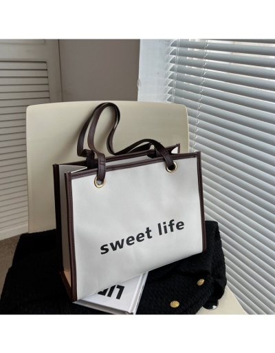 Replica  PU Letter Women's Large Capacity Tote Bag #801609 $28.57 USD for Wholesale