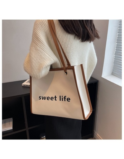 Replica  PU Letter Women's Large Capacity Tote Bag #801609 $28.57 USD for Wholesale