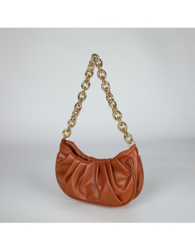 Replica  PU Pure Color Pleated Cloud Women's Handbag #801612 $14.95 USD for Wholesale