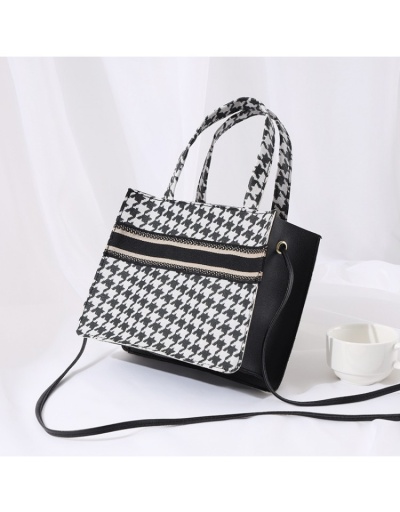 Stylish New Houndstooth Shoulder Bags Handbags #801613 $12.22 USD, Wholesale Fashion Handbags