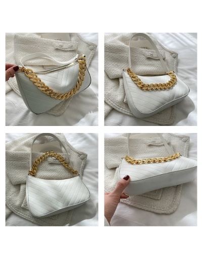 Replica Simple Style Chain Strap One Shoulder Handbag #801617 $17.50 USD for Wholesale