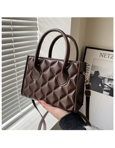 Replica Street Shopping Rhombus Lattice  White Handbags For Women #801621 $16.88 USD for Wholesale