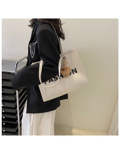 Replica  Korean Canvas Letter Tote Bag For Women #801658 $27.30 USD for Wholesale