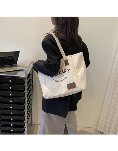 Replica  College Letter Canvas Large Capacity Tote Bags #801660 $20.30 USD for Wholesale