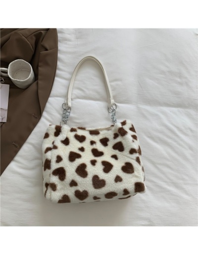 Replica Heart Pattern Fluffy Casual Tote Bags #801674 $19.58 USD for Wholesale