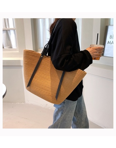 Replica  Weave Large Capacity Casual Tote Bag #801677 $55.83 USD for Wholesale