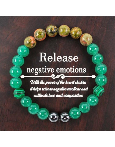 Release Negative Emotions Malachite Bracelet #801738 $10.05 USD, Wholesale Fashion 