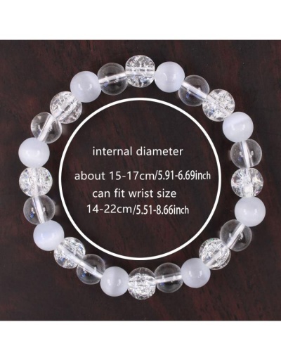 Replica Stress Reduction Maintaining Mental Balance Cat Eye Stone Crystal Bracelet #801744 $8.86 USD for Wholesale